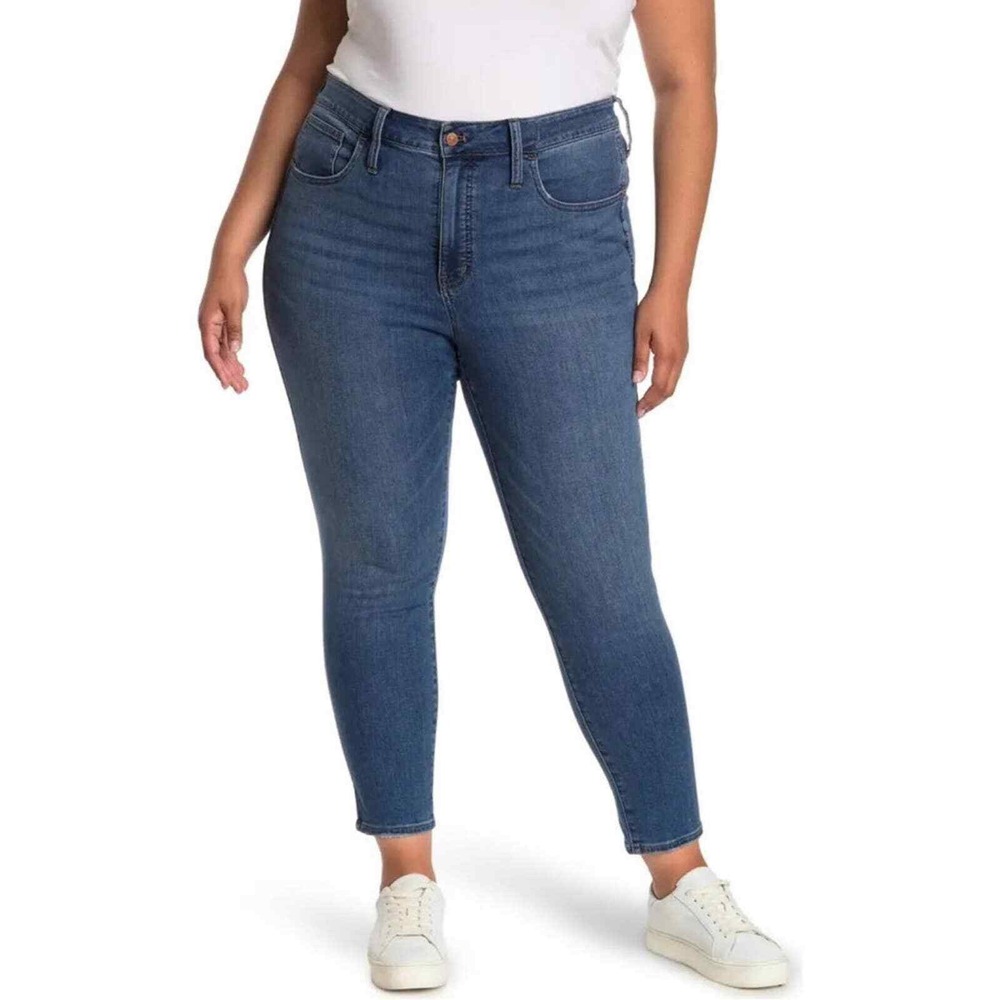 Madewell 10" High Rise Skinny Jeans in Leavitt Wash